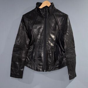 Women's Black Leather Jacket